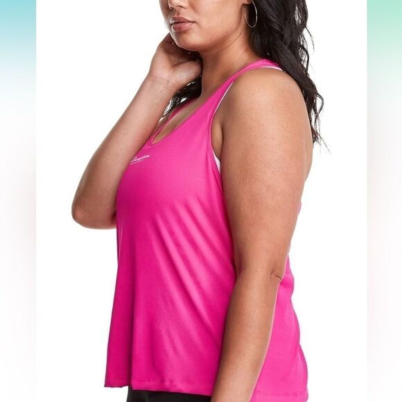 Women's Champion Plus Absolute Eco Racerback Tank Deep Forte Blue 4X - Picture 12 of 14